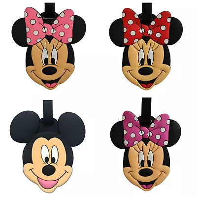 Novelty Travel Luggage Tag Tags Mickey Minnie Mouse Disney Suitcase Bag Bags ID • £8