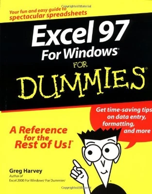 $5.54 • Buy Excel 97 For Windows For Dummies® Paperback Greg Harvey