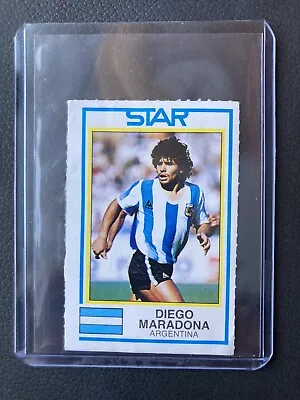 Maradona Sticker Figurine STAR Panini UK Football 85 **Super Rare** • £66.55