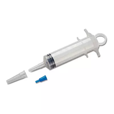 Irrigation Syringe 60ML With Finger Ringer Catheter Tip Sterile  #Via & • $7.99