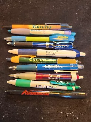 Collectibles Pharma Pens Mixed Lot Of 10 Drug Rep Pens Medical  • $20