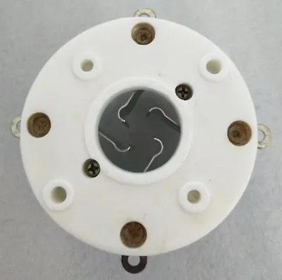 OEM Silver Plated 4-PIN Ceramic Audio Vacuum Tube Socket For 211 845 805 GZC4-3B • $9.92