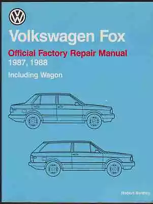 Volkswagen Fox Official Factory Repair Manual 1987 1988 Including Wagon • $49.95