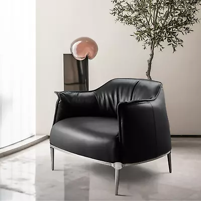Archibald Modern Chair Leather Single Sofa Armchair Lounge Chair For Living Room • $499
