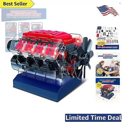 Build Your Own Mini V8 Engine Kit - STEM Toy For Kids & Adults - Realistic Model • $139.99