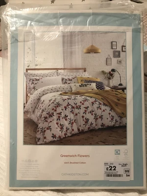 £22 • Buy Cath Kidston, Greenwich Flowers, 100% Cotton Duvet Cover Set, Busy Honey Bees