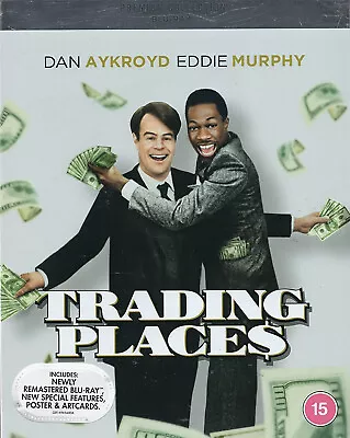 TRADING PLACES - Includes Poster & Art Cards..Blu Ray Disc.Premium Collection • £11.49