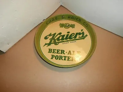 Kaier's Beer Tray Breweriana Beer Ale Porter Green Mahanoy City Pa • $99.99