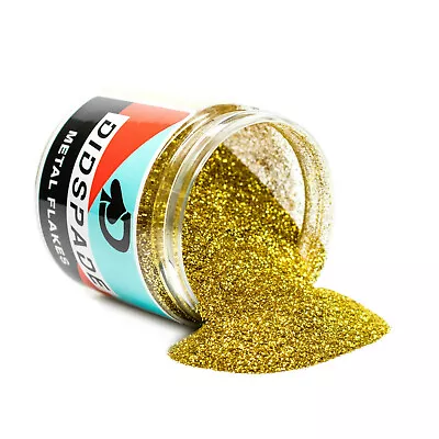 Classic Gold 0.008 Metal Flake - Solvent Resistant Glitter - Car Paint / Epoxy • $13.95