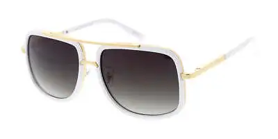 Thick Bold Square Sport Pilot Aviator Sunglasses Retro Designer Fashion Classic • $8.95