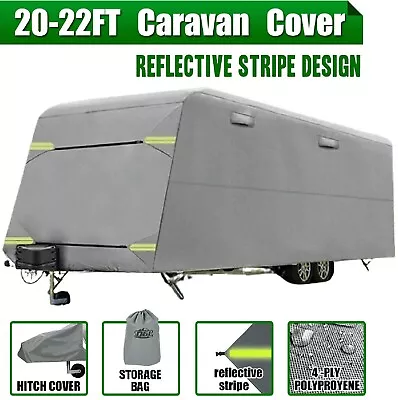 20-22ft Caravan Cover Campervan 4 Layer Heavy Duty UV Carry Bag Covers • $209.99