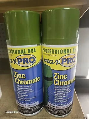 6 Pack Marpro 6-5605 Green Zinc Chromate Primer 12 Oz Paint Can Quick Dry Marine • $99.99