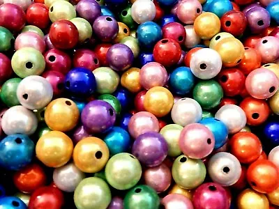 30 Miracle Illusion Beads Assorted Bubblegum Colors 10mm Round Ball Beads • $4.99