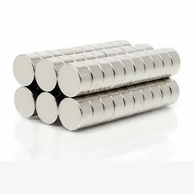 4x4 Mm Neodymium Magnets Disc Small Round Magnet Craft Fridge • £1.89