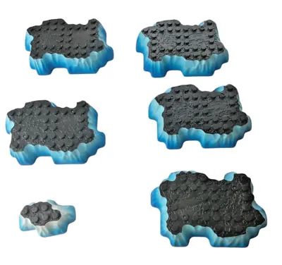 Mega Bloks Water Base Plates Lot Of 6 AM01876 Dragons Krystal Wars Marauders  • $15.99