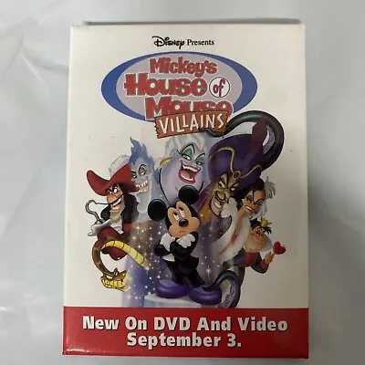 Mickeys House Of Villains Dvd And Video Promotions Pin  • $15