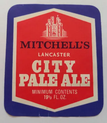 Mitchell's - Lancaster - City Pale Ale - 19 1/3 Fl Oz - Vintage Beer Label • $3.73
