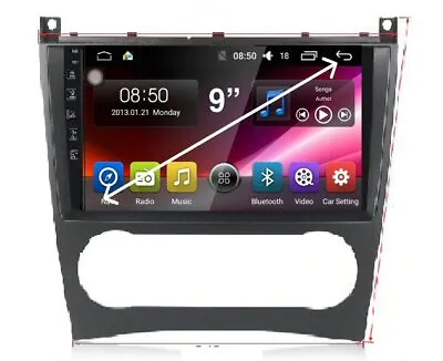 Mercedes C Class W203 2004-2006 Gps Apple Carplay Android Auto Dab+ Dvr Tpms Odb • $565.53