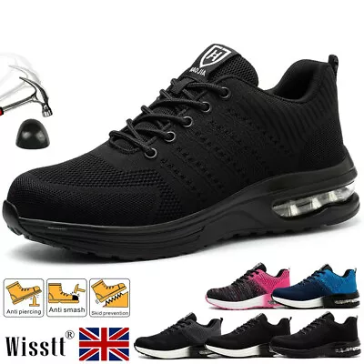 Mens Steel Toe Cap Work Boots Safety Shoes Womens Air Trainers Lightweight ESD • £23.19