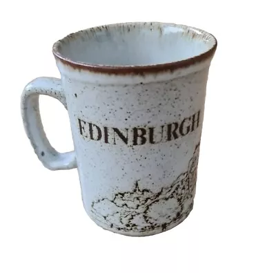 Dunoon Mug Edinburgh And Castle Vintage Stoneware Made In Scotland Retro  19.99p • £19.99