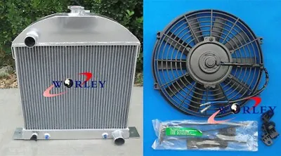 Aluminum Radiator &Fan For Ford Model A Chopped W/Chevy Engine 1928-1931 1929 • $258