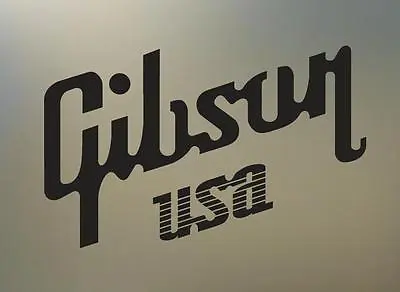 (2) 8  GIBSON USA Guitar Vinyl Decal Sticker Any Size Color Surface Car  S495 • $15.29