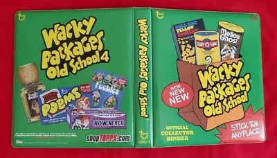 2012 Topps Wacky Packages Old School 4 Official Green Binder   @@ Rare @@ • $119.95