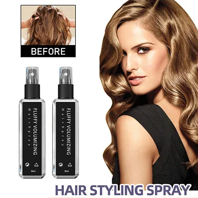 Fluffy Volumizing Hair Spray Extra-Volume Styling Gel Natural Portable Pump UK • $3.35