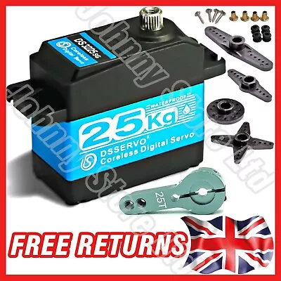 Waterproof 25KG Metal Gear Digital RC  Servo Coreless HIGH TORQUE SPEED DS3225 • £25.98