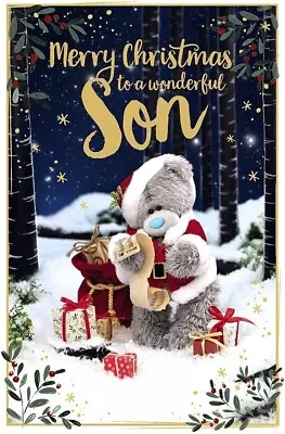 Me To You 3D  Christmas Card  Merry Christmas To A Wonderful Son  • £3.99