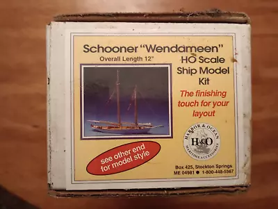 H & O #304B HO Scale Full Hull Model Schooner “ Wendameen” • $79.99