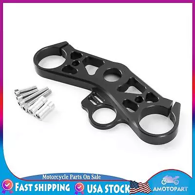 🔥Lowering Triple Tree Front End Upper Top Clamp For YAMAHA YZF R6 2008-16 Black • $45.32