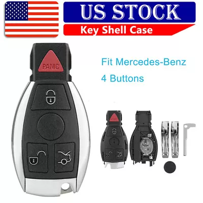 Car Fob Key Shell 4B For 2006 2007 2008 2009 2010 2011 2012 Mercedes Benz ML R S • $12.79