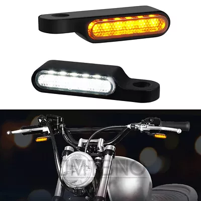 Motorcycle Flowing LED Turn Signals Handlebar Running Light Blinker For Harley • $15.19