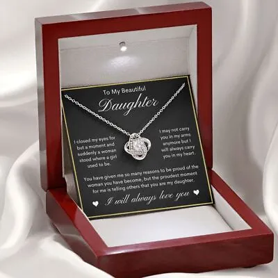 To My Daughter Necklace Gift For Daughter From Dad Christmas Gift Necklace • $46.50