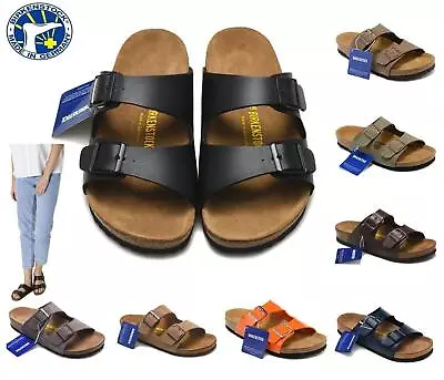 Birkenstock Arizona Birko-Flor Casual Sandals Regular US UK EU Shoe Sizes Unisex • $68.54