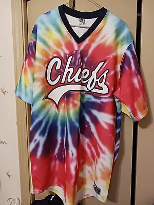 Peoria Chiefs Signed Rainbow Tie Dye Minor League Baseball Jersey Game Used • $100