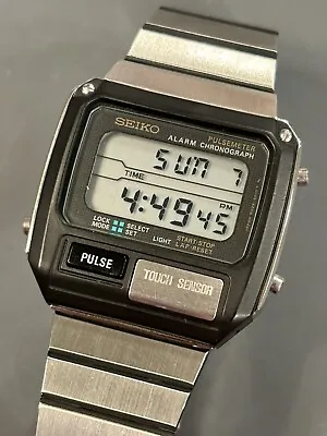 Vintage 1982 Seiko Pulsemeter Heart Rate Watch S229-5019 Digital Watch • $250