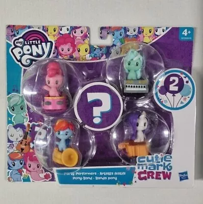 My Little Pony Cutie Mark Crew PARTY PERFORMERS Figure Set Package Damaged • £10.90