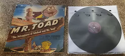 WALT DISNEY'S MR. TOAD Basil Rathbone Capitol 12” 78rpm CHILDRENS GATEFOLD • $40