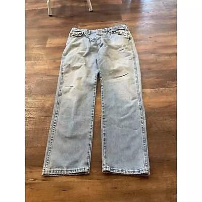 Vintage Wrangler Light Wash Straight Leg Jeans Men’s 38x32 • $14.99