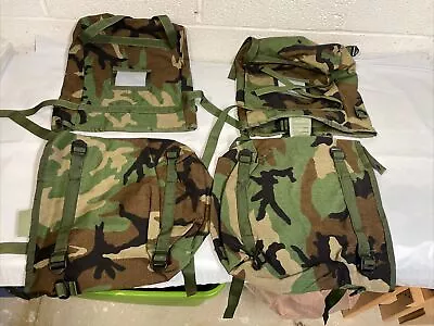 1997 US Woodland Camo MOLLE II Radio Pouches Bag Pack NWOT Army Military Lot X4 • $25.99