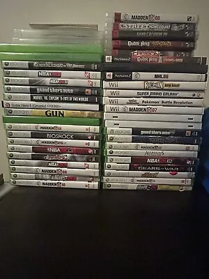 $15 • Buy Used Video Game Lot -- Xbox 360, Nintendo Wii, PS3, PS2, Discounts Applied