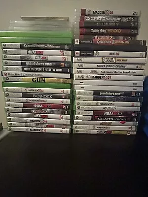 Used Video Game Lot -- Xbox 360 Nintendo Wii PS3 PS2 Discounts Applied • $15