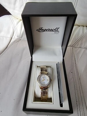 £70 • Buy Ingersoll GEMS Diamond Women,Ladies Watch IG0327.Sapphire Bezel Sunburst 18 GP