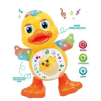 Dancing Duck Toys Musical Lighting Interactive Toy Doll Educational Gifts Kids • £8.79