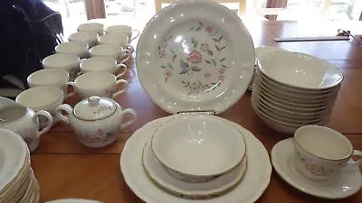 Vintage Stoneware Dinnerware Set International China Chalet Loiret Ser 12 11sauc • $289.43