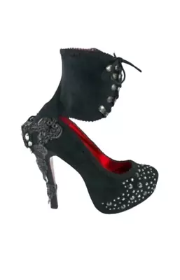 Hades Trinity Embellished Goth Victorian Steam Punk Ankle Platform Pumps Sz 9 • $69.95