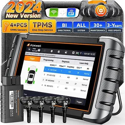 Foxwell NT809TS Bidirectional Car OBD2 Scanner Diagnostic Tool TPMS Programming • $387.99