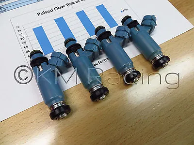 4x 820cc Top Feed Fuel Injectors For Subaru: Flow Tested & Cleaned • $220